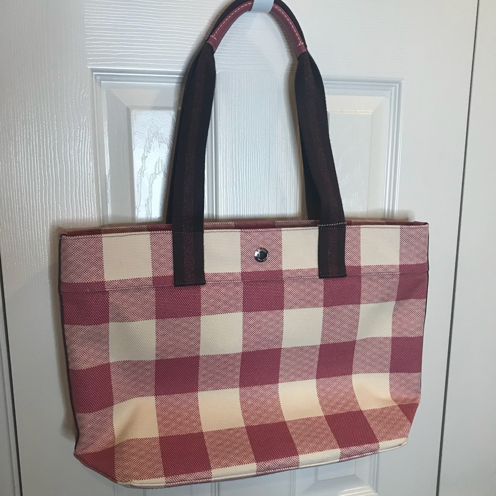 NWT Coach bag pink plaid